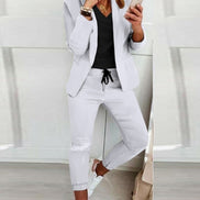 Women's Blazer and Jogger Two Piece Co Ord Set