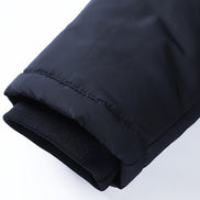 Drake Hooded Quilted Mens Puffer Jacket with Faux Fur Trim