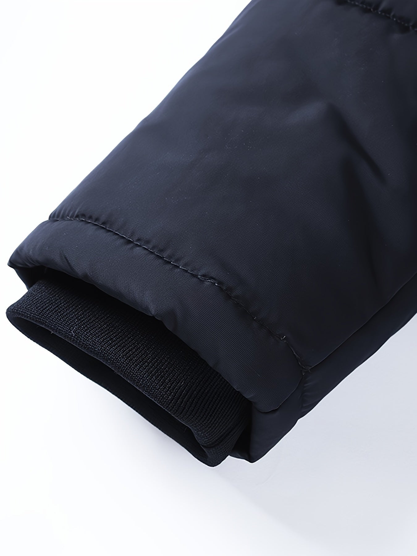 Drake Hooded Quilted Mens Puffer Jacket with Faux Fur Trim