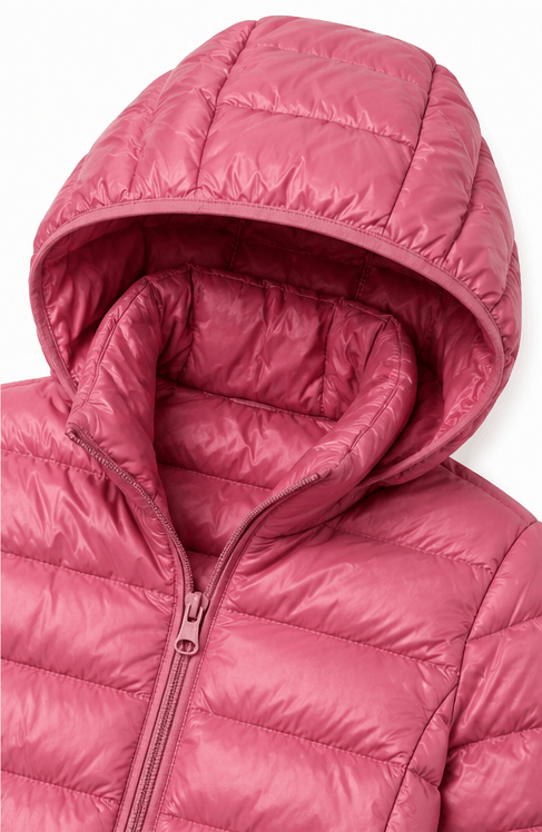 Women's Packable Quilted Puffer Jacket with Detachable Hood