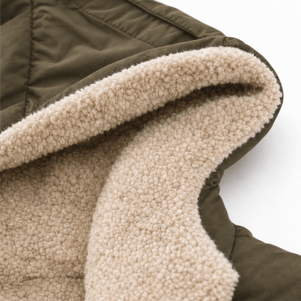 Reversa Women's Reversible Hooded Longline Winter Coat with Sherpa Lining