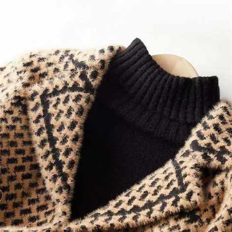 Houndstooth Tweed Knit Jacket for Women's Tailored Wardrobe