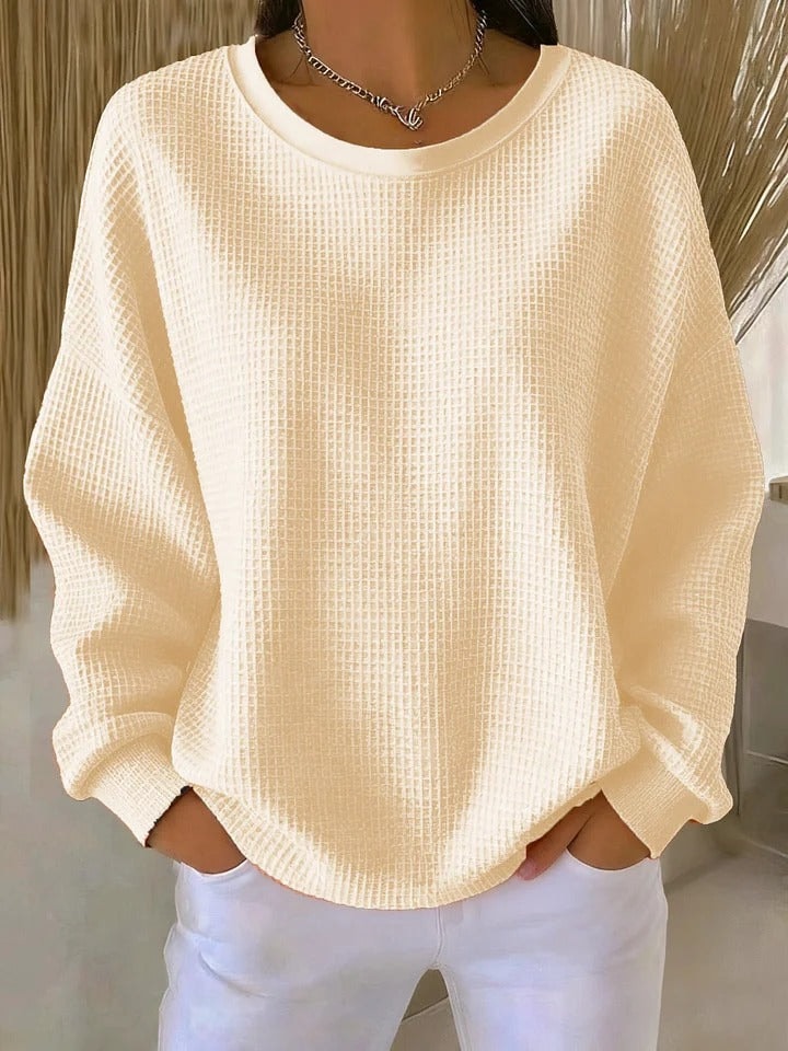 Lucille Oversized Waffle-Knit Jumper for Women