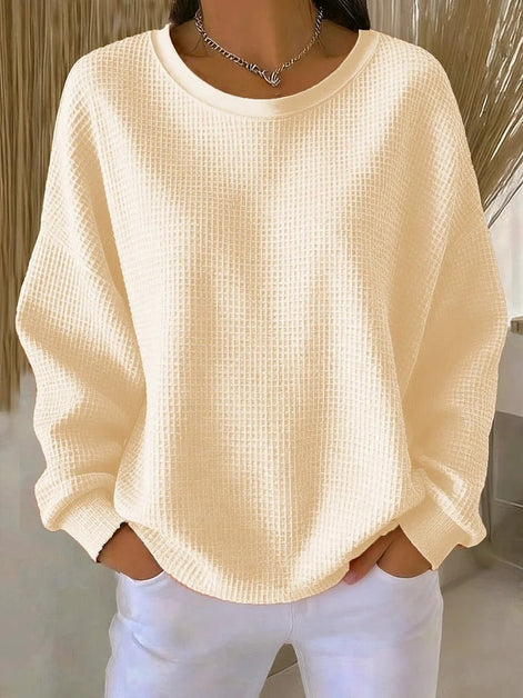 Lucille Oversized Waffle-Knit Jumper for Women