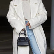 Christy Oversized Longline Wool Blend Coat for Women