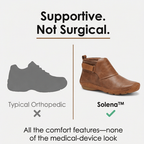 Solena Wide-Fit Women's Ankle Boots with Adjustable Strap for Sensitive Feet
