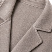 Isola Women's Cable-Knit Sleeve Double-Breasted Longline Winter Coat
