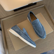 Men's Suede Slip-On Loafers with Cushioned Sole