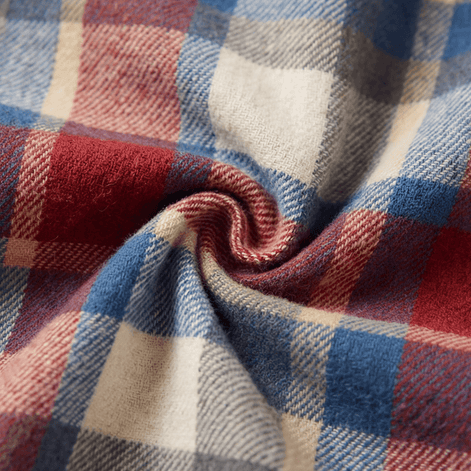 Weslyn Plaid Hooded Shacket with Denim Trim for Women