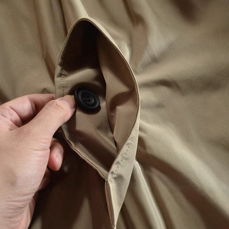 Men's Weather-Resistant Tailored Mac Coat with Quilted Lining