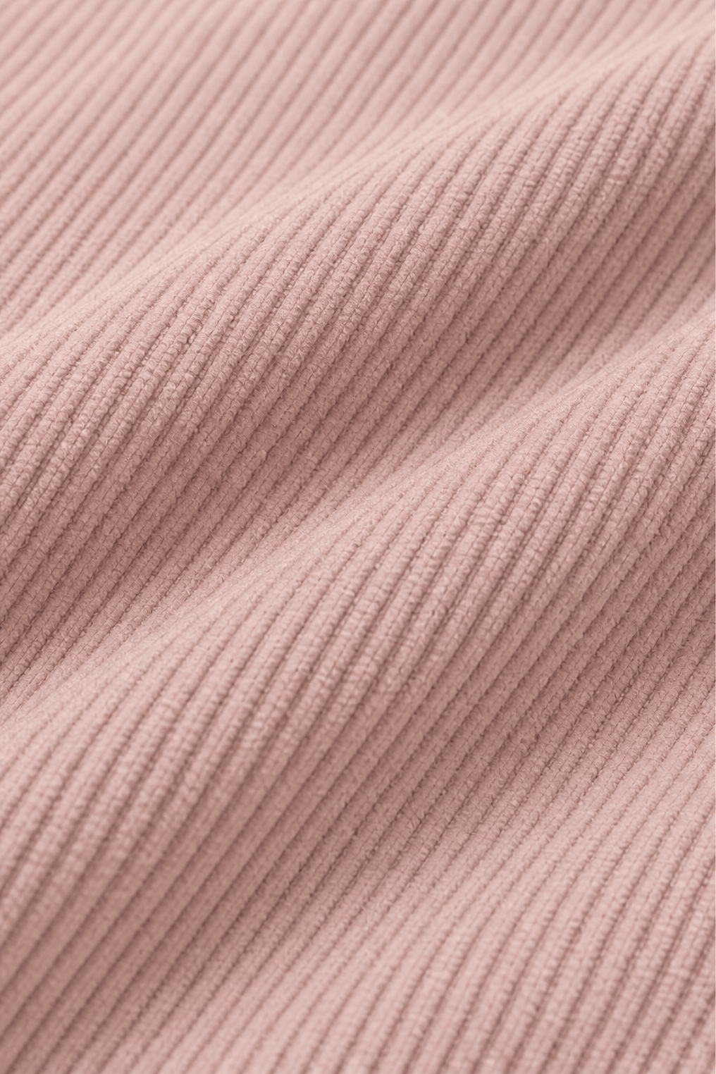Women's Ribbed Corduroy-Look Hoodie with Front Pocket