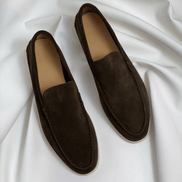 Men's Suede Slip-On Loafers with Cushioned Sole