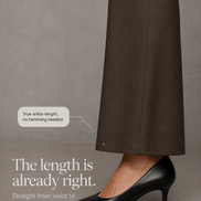 Women's Wide-Leg High-Waisted Trousers with Structured Waistband