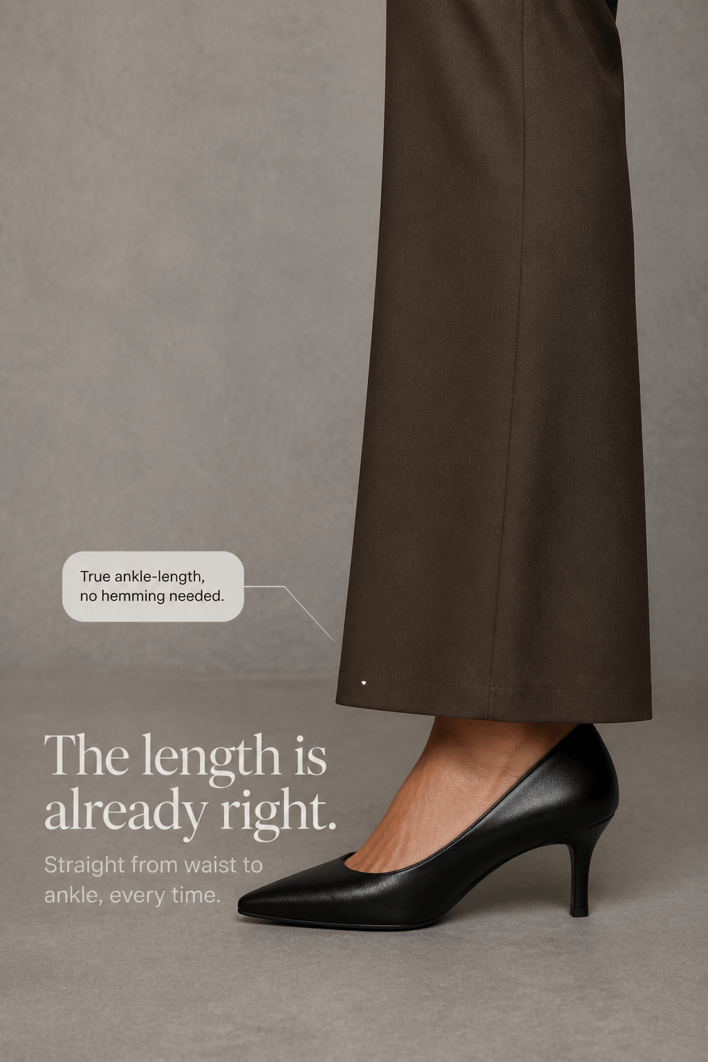 Women's Wide-Leg High-Waisted Trousers with Structured Waistband