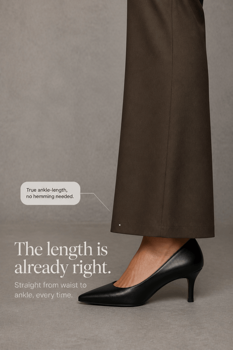 Women's Wide-Leg High-Waisted Trousers with Structured Waistband