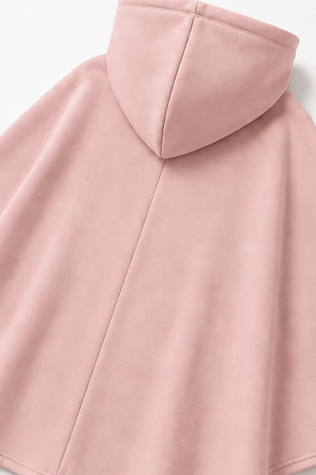 Women's Hooded Cape Top and Wide-Leg Trouser Two Piece Co-Ord Set
