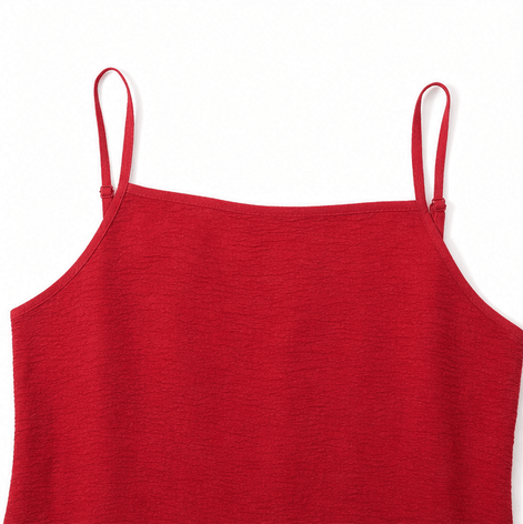 Women's Linen-Look Maxi Slip Dress with Adjustable Straps