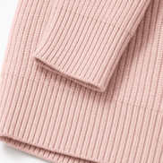 Women's Ribbed Zip-Up Hooded Knit Cardigan with Drawstring Hood