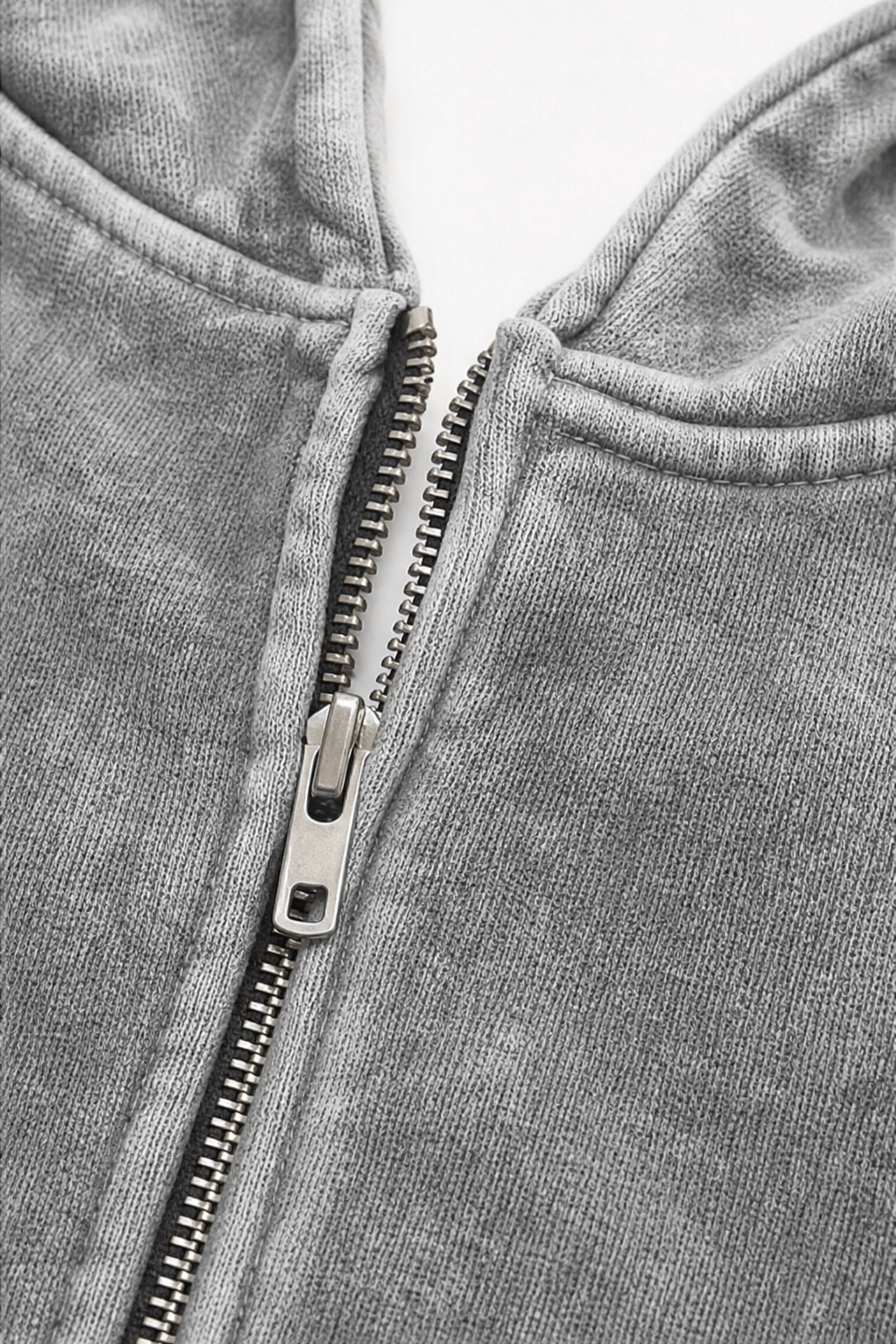 Women's Washed Oversized Zip-Up Hoodie with Lined Hood