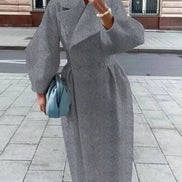 Phyllis Double Breasted Wrap Maxi Coat Winter Coats Women