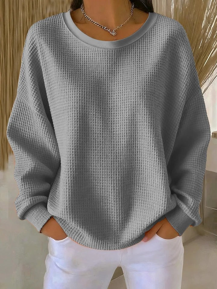 Lucille Oversized Waffle-Knit Jumper for Women