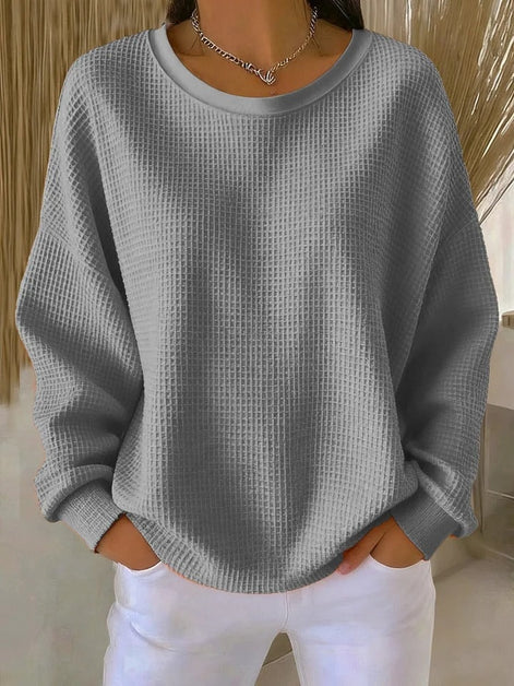 Lucille Oversized Waffle-Knit Jumper for Women