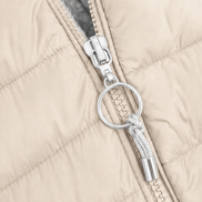 Women's Quilted Hooded Puffer Jacket with Zip Pockets and Insulated Lining