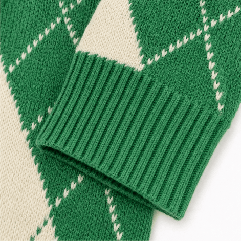 Women's Hooded Argyle Batwing Poncho Knit Jumper