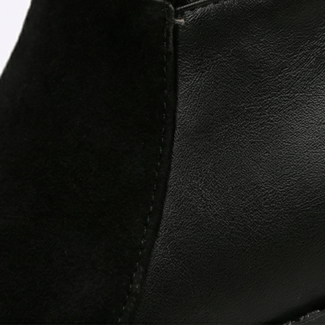 Velara Fleece-Lined Black Knee-High Winter Boots for Women