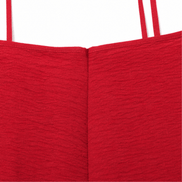 Women's Linen-Look Maxi Slip Dress with Adjustable Straps