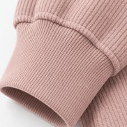 Women's Ribbed Corduroy-Look Hoodie with Front Pocket