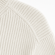 Women's Ribbed V-Neck Knitted Jumper with Button Detail