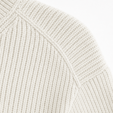 Women's Ribbed V-Neck Knitted Jumper with Button Detail
