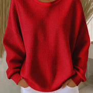 Lucille Oversized Waffle-Knit Jumper for Women