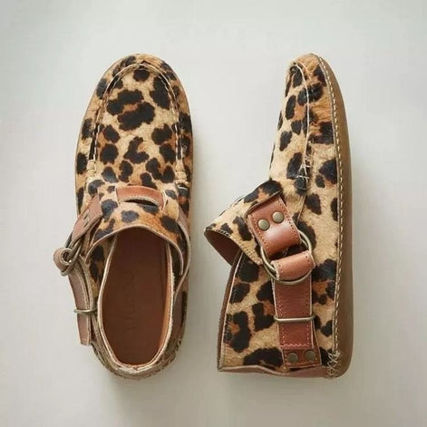 Women's Shearling-Lined Suede Winter Ankle Boots with Buckle Strap