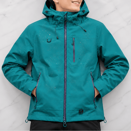 Vantrek Women's Hooded Rain Jacket with Vented Lining and Lotus-Effect Finish